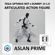 DUMMY 13 1.0 TESLA OPTIMUS BOT GEN 2 EDITION JOINTED POSEABLE ACTION FIGURE 3D Print TITAN 13 T13 To