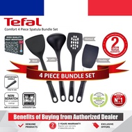 Tefal Set 4 in 1 Spatula  Wok Ladle Slotted Turner Holder Non Stick Coating Fry Pan Kitchen Pengacau