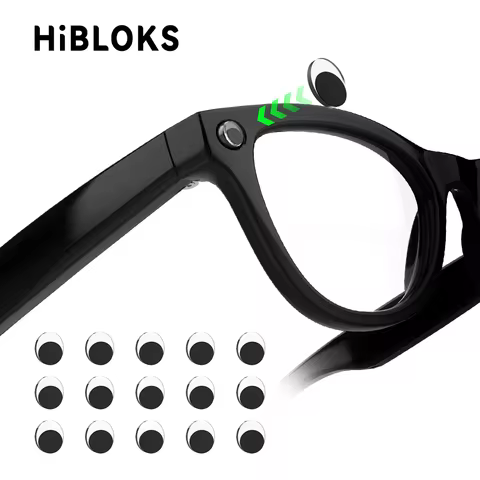 HIBLOKS LED Light Blocking Stickers For Ray-Ban Meta Wayfarer/Skyler/Headliner(Gen 2)/Oakley Meta HS