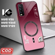 HP Softcase VIVO Y20hp VIVO Y20S V2029, V2029 Glossy Case Shiny Glass Casing Protective Mobile Phone