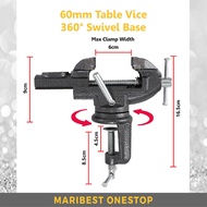 60mm Heavy Duty Swivel Base Bench Vise Clamp Ragum Clamp Bench Table Vice Clamp Woodworking Clamp Work Bench Vice