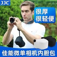 JJC is suitable for Canon R7 R10 micro-single camera bag RF-S 18-45mm lens liner bag protective sleeve storage bag thickened waterproof and shockproof soft bag （Normal delivery） （Ready Stock）