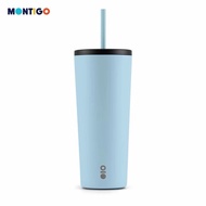 Montigo Sense Straw 650ml/22oz Durable Stainless Steel Temperature Retention Non-slip Rubber Feet