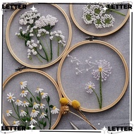 LET Cross Stitch Kits DIY Dandelion Needlework European Mesh Yarn Embroidery