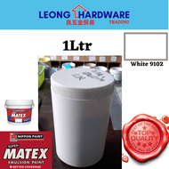 [1Ltr]  White Nippon Matex Paint *repackaged white paint small 1 liter 1l by Leong Hardware Trading