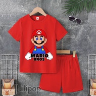 Children's Clothing Sets Ages 4-10 Years SUPER MARIO BROS 3/4 Boys Girls Daily Shorts SEASON 3 SUPER