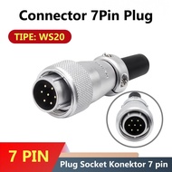 Connector WS20 7 Pin Plug Panel Mount Connector 7 pin Plug socket Connector 7 pin