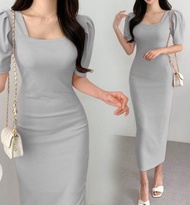 One fashion id COD + GRATIS ONGKIR Korean Dres wanita Rajut premium / Dres rajut bodycon Andin / ra