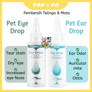 Yay&Yo Ubat Sakit Mata Telinga Untuk Kucing Pencuci Cuci Cair Tahi Telinga Mata Kucing Pet Dog Cat E