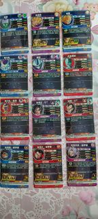 (街機)(港版) 七龍珠英雄卡 咭super dragonball heroes 三星咭 BMT7-3星全套12張。