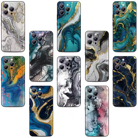 Marble Design Cover For Sharp Aquos R10 R9 R8 R8s Pro R2 R3 Air Zero6 Wish 5 4 Sense 10 9 8 6 6s 3 L