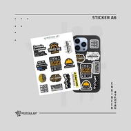 A6 Professional Sticker Pack Glossy Doff Laminated Vinyl Sticker | Engineer Sticker
