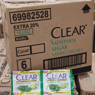 Sampo Sachet CLEAR Menthol Segar 1karton isi 480sachet