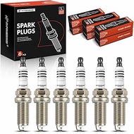 A-Premium Double Iridium Spark Plug Compatible with Nissan GT-R GTR 2009-2020, 3.8L, Pack of 6