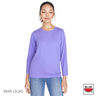 แตงโม (SUIKA) - เสื้อแตงโมคอกลมแขนยาว รุ่น SUPERSOFT LONGSLEEVES สี SS45 Lilac