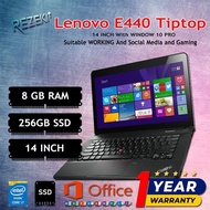 (REFURBISH) Grade A L Brand E440 i5 4th WINDOW 10 PRO LAPTOP FOR HEAVY JOB /8 GB DDR3 / 128 GB SSD 1