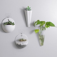 Vas Bunga Terrarium Plastik Tempel / Vas Bunga Dinding Unik / Pot
