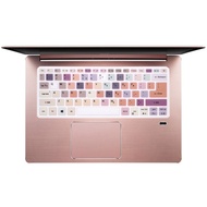 HRH English Ultra Colorful Design Silicone Keyboard Cover for Acer 2020-18 Flagship Swift 3 14",Swif