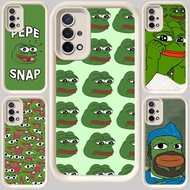 M-22 Frog meme pepe White Casing for OPPO A93 A54 A16E A15 F17 Pro A35 Reno 4F A15s 4 Lite A16K