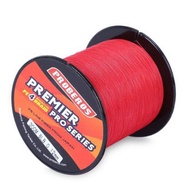 PROBEROS 300M Durable PE 4 Strands Braided Fishing Line Angling  (RED)