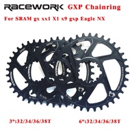 Racework Bike Chainring Direct Mount GXP Chainring 32T/34T/36T/38T Bike Crankset Sprocket