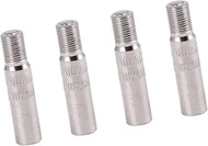 A ABSOPRO Set of 4 tyre valve extensions, chrome-plated brass, car parts, item replacement