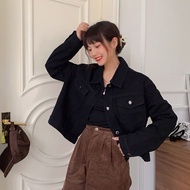 Jacket Jean DEMIN Women's long-sleeved crop top