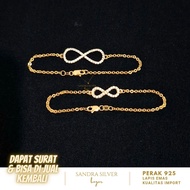 Bracelet 925 Silver Gold PlatedINFINITY