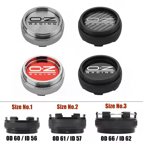 SET OF 4 OZ Wheel Cap 60mm 61mm Sport Rim Cover Caps O.Z Racing Stickers Wheel Center Cap 66mm Car R