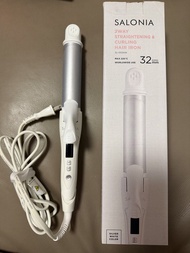 SALONIA 2Way Straightening & Curling Hair Iron 32mm (White) 直曲兩用捲髮棒32mm(白色)
