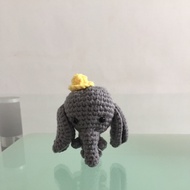 [Amigurumi] Handmade Disney Dumbo / Baby elephant keychain Grey elephant