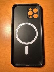 全包鏡頭 iPhone 12 Pro 超薄軟殼黑色磁吸手機保護殼 MagSafe case ，iphone12 pro / iphone 12pro / iphone12pro 可配合磁吸流動電源充電