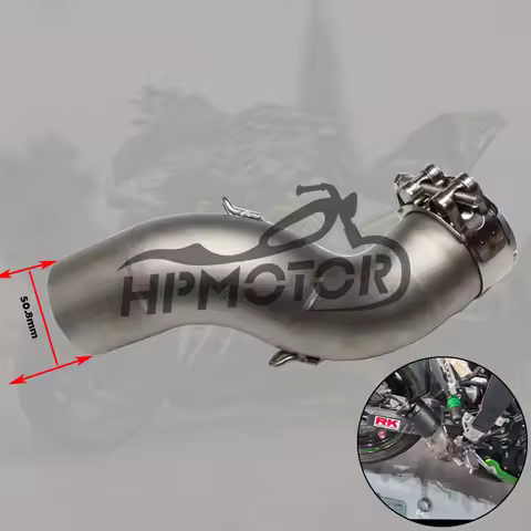 Motorcycle Exhaust System for Kawasaki Z900 A2 Z900e 2017-2023 Escape Moto Modiifed Middle Link Pipe