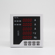 3 Phase Ampere Voltage Frequency Multifunction Meter With High Alarm Relay Output And Low Alarm Rela
