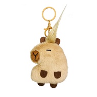 Charming Capybara Bag Charm Capybara Bag Pendant Plush Capybara Toy Plush Material Capybara Doll Key