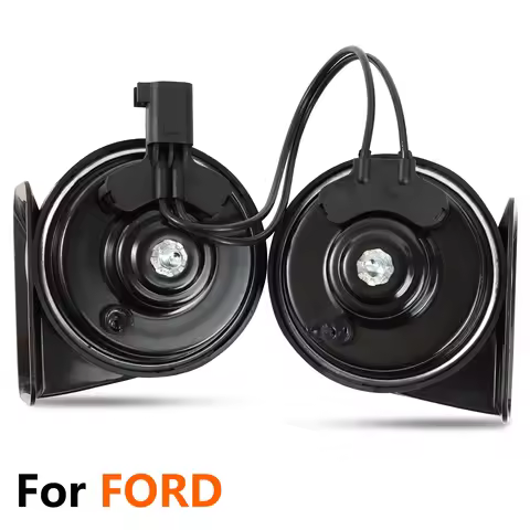 12V 110-125db 410/510Hz High Low Pitch Snail Horn Loud For Ford Explorer Edge Expedition F-150 Trans