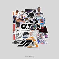 Sticker Pack Formula 1 F1 Sticker Vinyl Doff Lamination | AlphaTauri Sticker