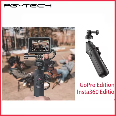 PGYTECH CapLock MantisPod Power Tripod Handheld With Remote Control 4/1 Adapter For Gopro Insta360 A
