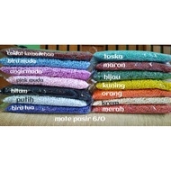 6/ O sand beads weighing 1/ 2 pounds (225 grams)
