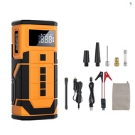 14.8V Car Jump Starter 600A Peak Current Emergency Starter Booster Auto Power Bank 10000mAh 150PSI Car Booster Starting Device Air Compressor Tire Pump with 3 Modes LED Light