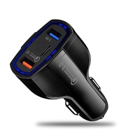 NEW 5V 3.1A Car Charger,QC 3.0 Fast Charger Mini Dual USB Fast Charging Type C For Universal Phone