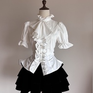 Lolita Tracking Night/Gothic Style Narrow Waist Short Sleeve Lolita Shirt