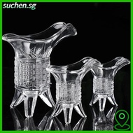 SUCHENSG Crystal Glass Cup, Ancient Tripod Base Chinese Emperor Cup,  Chinese Wine Retro Whiskey Sho