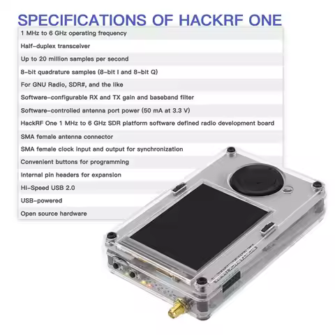 BG-H4M Mayhem Portapack H4MS With Plastic Shell Designed For Hackrf One R10C SDR Software Defined Ra