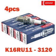 แท้!!! หัวเทียน DENSO K16RU11 Toyota Altis / Vios / Yaris / Collara / Soluna ( 4หัว ) DENSO K16RU11-