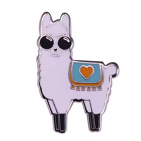 Be Cool Llama Enamel Pin Badge Perfect Gift For A Stylish Alpaca Lover!
