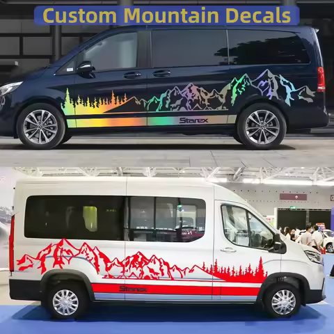 Car Stickers For Hyundai Grand Starex H1 Royale H200 H300 A1 Satellite Camper Van Vinyl Mountain Tre