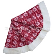 Snowflake Plush Tree Skirt Christmas Tree Tree Skirt Base Tree Skirt Decoration Knitted Ornament Hig