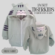 Jaket Bayi/anak Usia 6-12 Bulan/1-2 Tahun Karakter Trendy Tebal Lembut Hangat Tiger Kids