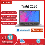 Lenovo ThinkPad X260 laptop Intel Dual/Quad-Core i5/i7-8G-256G/512G SSD Windows 10Pro Ms office